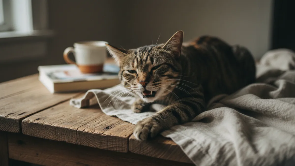 Chat qui tousse : causes, symptômes et quand s'inquiéter